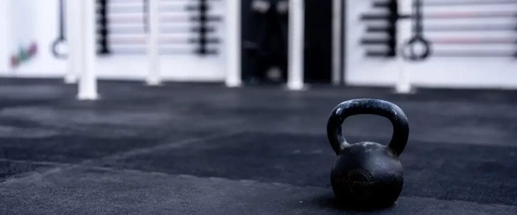 Kettlebell on the floor